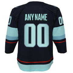 Seattle Kraken Youth Home Premier Custom Jersey Navy