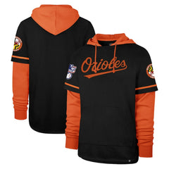 Baltimore Orioles Trifecta Shortstop Pullover Hoodie Black | 47 brand