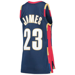 LeBron James Cleveland Cavaliers Women's Hardwood Classics Swingman Jersey sale - Navy