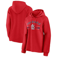 St. Louis Cardinals Women's Perfect Play Raglan Pullover Hoodie Red