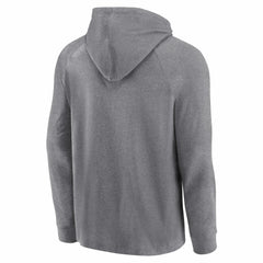 Miami Marlins No Time Off Raglan Pullover Hoodie Gray