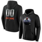 Edmonton Oilers Personalized Midnight Mascot Logo Pullover Hoodie Black