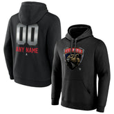Florida Panthers Personalized Midnight Mascot Logo Pullover Hoodie Black