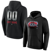 Montreal Canadiens Personalized Midnight Mascot Logo Pullover Hoodie Black