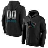 San Jose Sharks Personalized Midnight Mascot Logo Pullover Hoodie Black