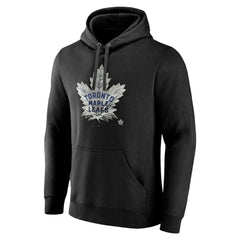 Toronto Maple Leafs Personalized Midnight Mascot Logo Pullover Hoodie Black