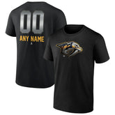 Nashville Predators Personalized Midnight Mascot Logo T-Shirt Black