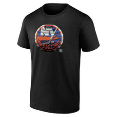 New York Islanders Personalized Midnight Mascot Logo T-Shirt Black