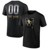 Vegas Golden Knights Personalized Midnight Mascot Logo T-Shirt Black