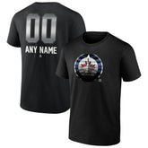 Winnipeg Jets Personalized Midnight Mascot Logo T-Shirt Black