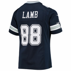CeeDee Lamb Dallas Cowboys Girls Youth Game Jersey - Navy