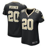 Pete Werner New Orleans Saints Women's Game Jersey - Black