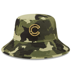 Chicago Cubs 2022 Armed Forces Day Bucket Hat Camo | New Era