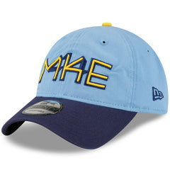 Milwaukee Brewers 2022 City Connect 9TWENTY Adjustable Hat Powder Blue | New Era