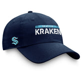 Seattle Kraken Fanatics Authentic Pro Rink Adjustable Hat Deep Sea Blue