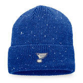 St. Louis Blues Fanatics Authentic Pro Rink Pinnacle Cuffed Knit Hat Blue