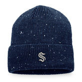 Seattle Kraken Fanatics Authentic Pro Rink Pinnacle Cuffed Knit Hat Deep Sea Blue
