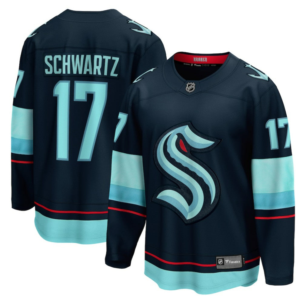 Jaden Schwartz Seattle Kraken Fanatics Home Breakaway Player Jersey Navy