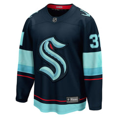 Philipp Grubauer Seattle Kraken Fanatics Home Breakaway Player Jersey Navy