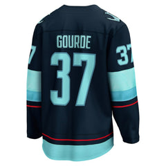 Yanni Gourde Seattle Kraken Fanatics Home Breakaway Player Jersey Deep Sea Blue