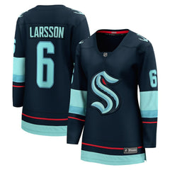 Adam Larsson Seattle Kraken Fanatics Women's Home Breakaway Player Jersey Deep Sea Blue