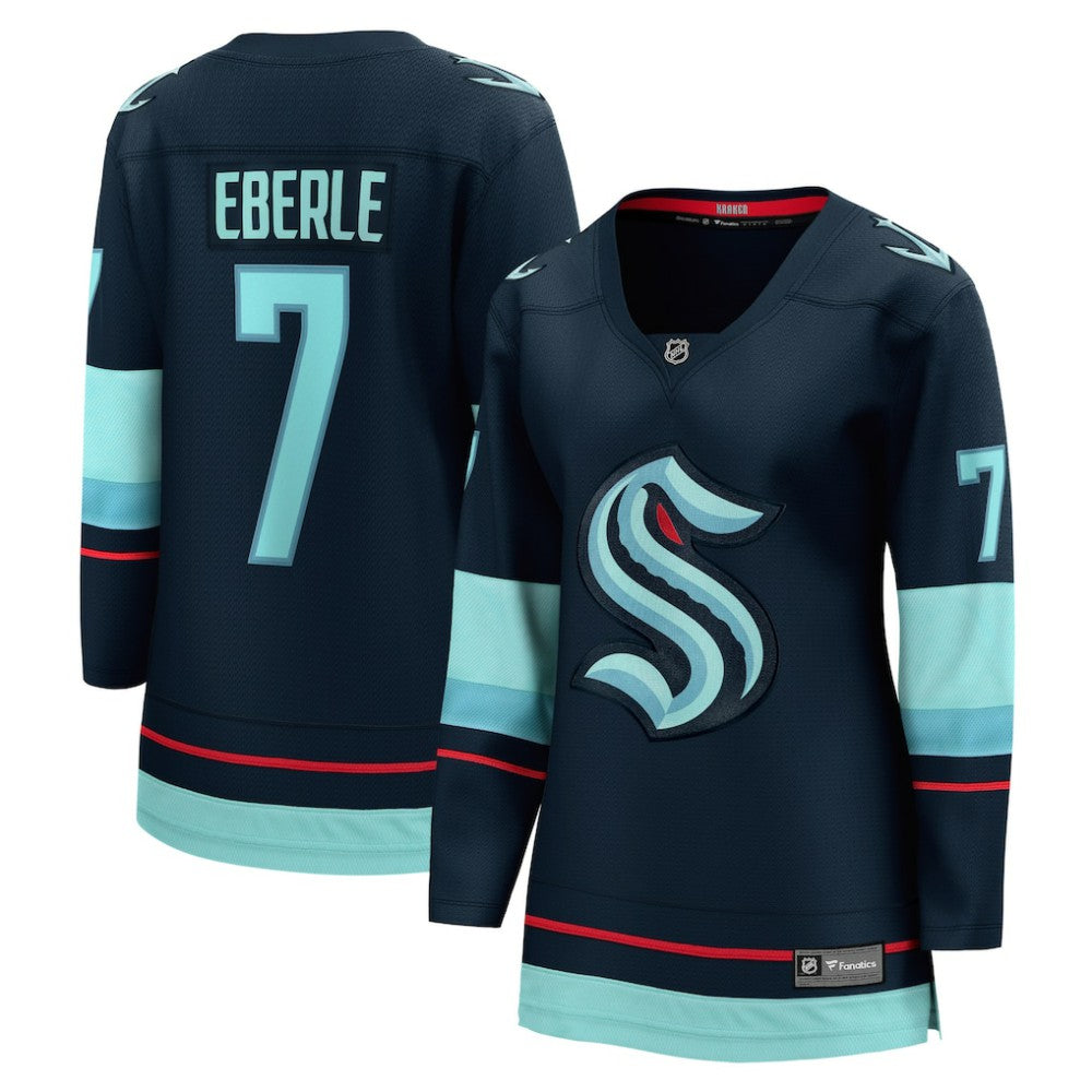 Jordan Eberle Seattle Kraken Fanatics Women's Home Breakaway Player Jersey Navy