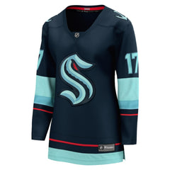 Jaden Schwartz Seattle Kraken Fanatics Women's Home Breakaway Player Jersey Navy