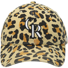Colorado Rockies Women's Bagheera Cheetah Clean up Adjustable Hat Tan | 47 brand