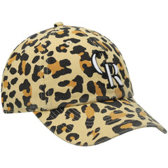 Colorado Rockies Women's Bagheera Cheetah Clean up Adjustable Hat Tan | 47 brand