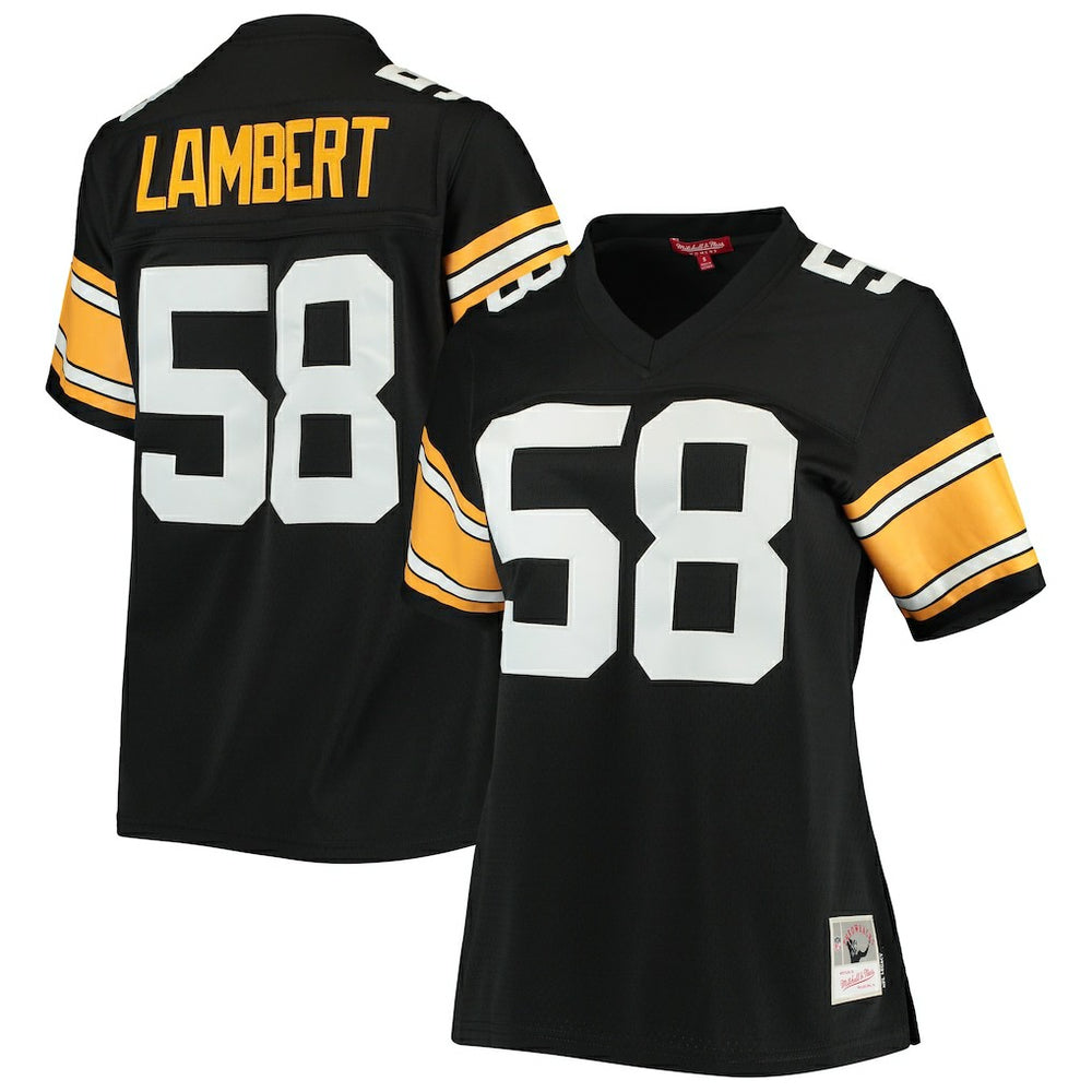 Jack Lambert Pittsburgh Steelers Women's Legacy Replica Player Jersey - Black on sale