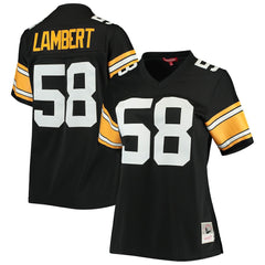 Jack Lambert Pittsburgh Steelers Women's Legacy Replica Player Jersey - Black on sale