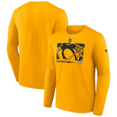 Pittsburgh Penguins Fanatics Authentic Pro Core Collection Secondary Long Sleeve T-Shirt Gold