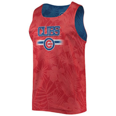 Chicago Cubs FOCO Floral Reversible Mesh Tank Top Royal