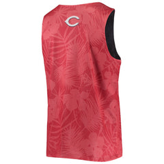 Cincinnati Reds FOCO Floral Reversible Mesh Tank Top Red
