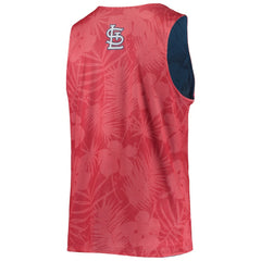 St. Louis Cardinals FOCO Floral Reversible Mesh Tank Top Red
