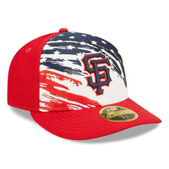 San Francisco Giants 2022 4th of July Low Profile 59FIFTY Fitted Hat Red | New Era