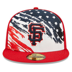 San Francisco Giants 2022 4th of July On-Field 59FIFTY Fitted Hat Red | New Era