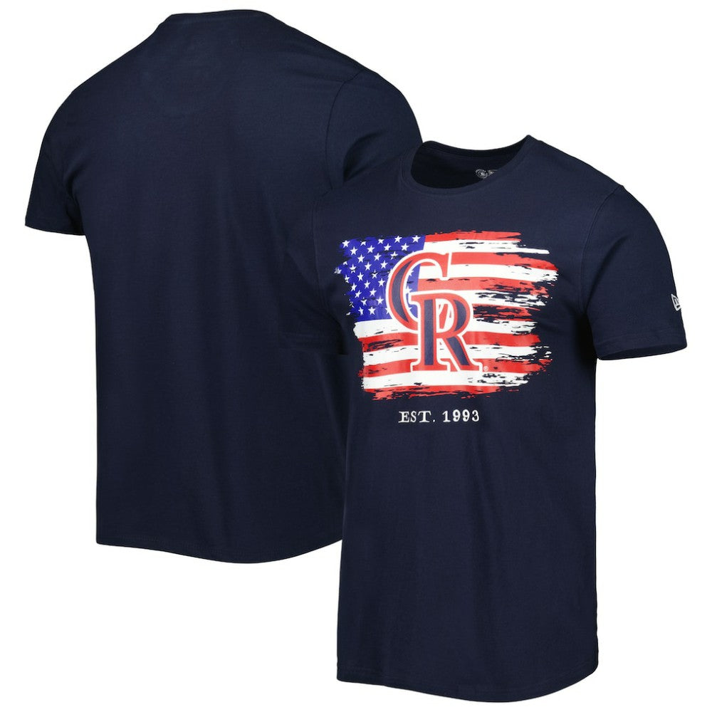 Colorado Rockies 4th of July Jersey T-Shirt Navy | New Era