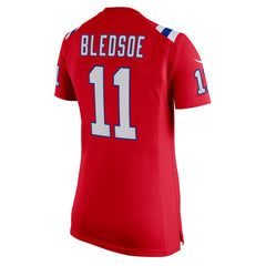 Drew Bledsoe New England Patriots Women's Retired Game Jersey - Red