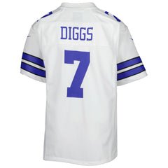 Trevon Diggs Dallas Cowboys Youth Game Jersey - White