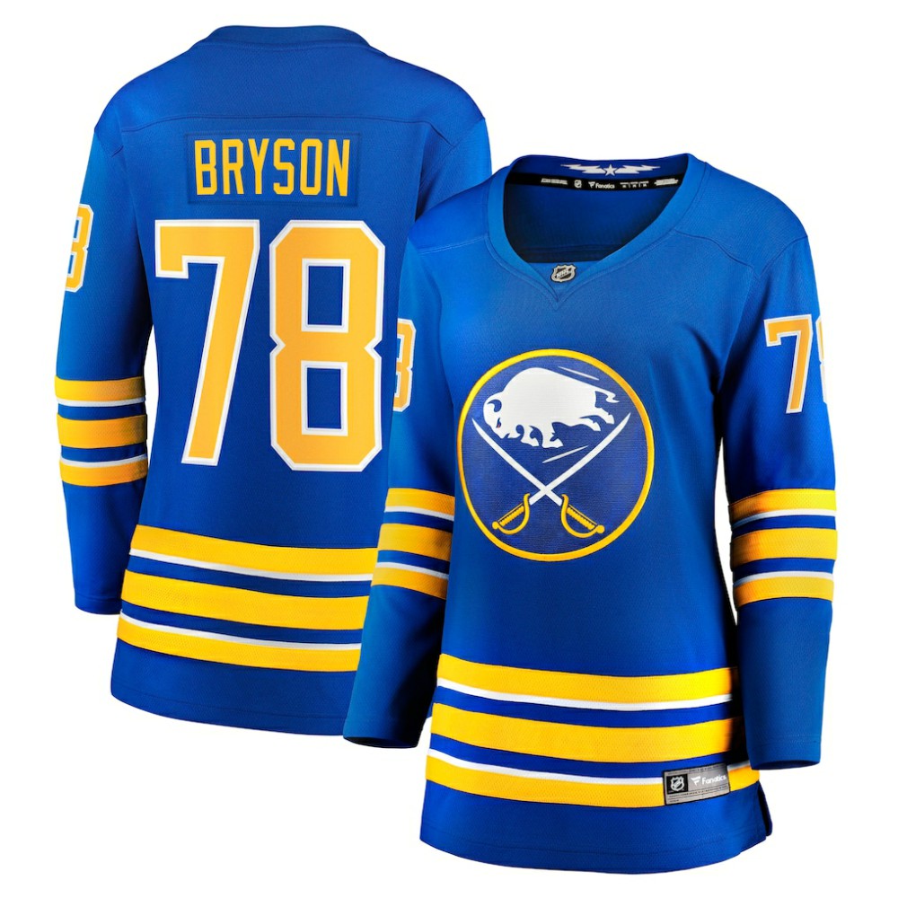 Jacob Bryson Buffalo Sabres Fanatics Women's Home Breakaway Player Jersey Royal