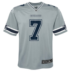 Trevon Diggs Dallas Cowboys Youth Inverted Game Jersey - Silver