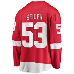Moritz Seider Detroit Red Wings Fanatics Home Breakaway Player Jersey Red