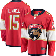 Anton Lundell Florida Panthers Fanatics Home Breakaway Player Jersey Red