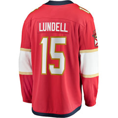 Anton Lundell Florida Panthers Fanatics Home Breakaway Player Jersey Red