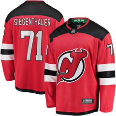 Jonas Siegenthaler New Jersey Devils Fanatics Home Breakaway Player Jersey Red