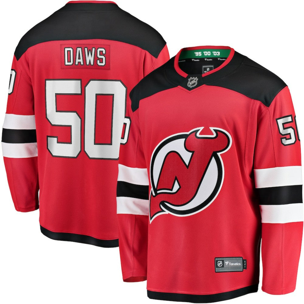 Nico Daws New Jersey Devils Fanatics Home Breakaway Player Jersey Red