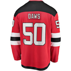 Nico Daws New Jersey Devils Fanatics Home Breakaway Player Jersey Red