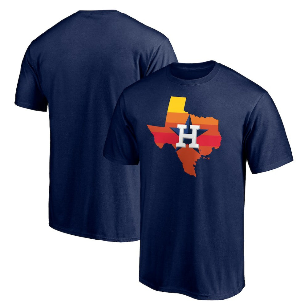 Houston Astros Hometown Collection Texas Sunrise T-Shirt Navy