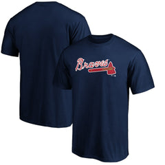 Atlanta Braves Official Team Wordmark T-Shirt Navy